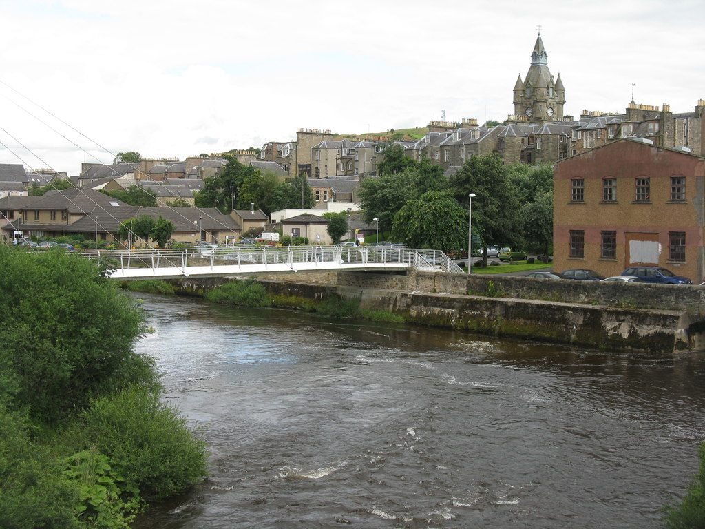 The River Teviot From Albert Bridge M J Richardson Geograph