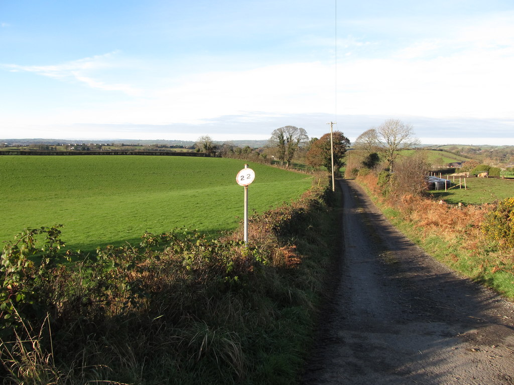 Farm Access Lane Leading Westwards From Eric Jones Geograph Ireland