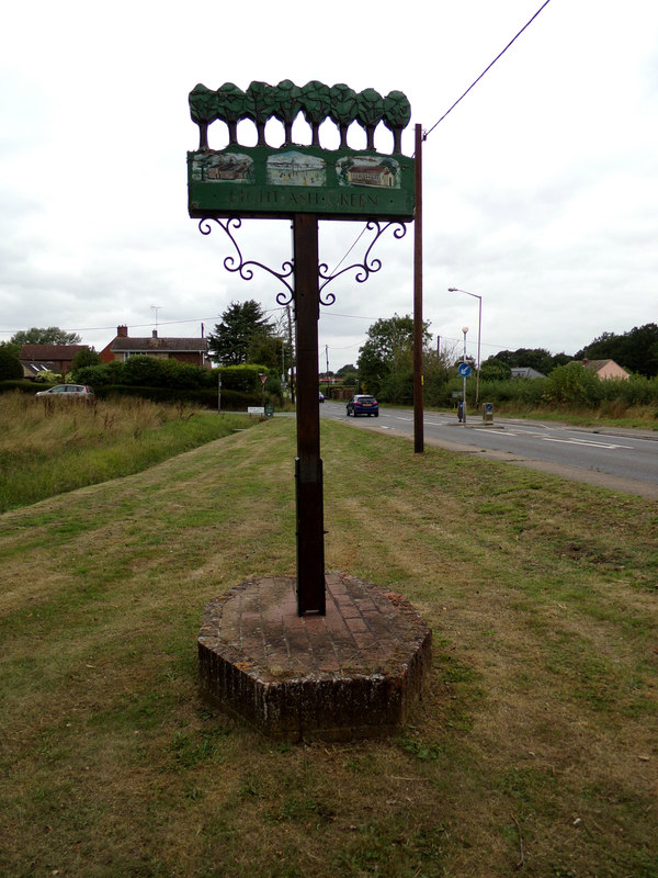 Eight Ash Green Village Sign Geographer Geograph Britain And Ireland