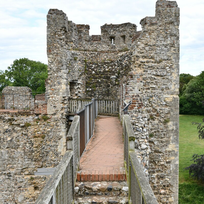 Framlingham Castle Tower Michael Garlick Geograph Britain And