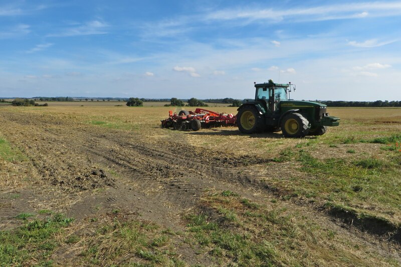 Tractor On The Footpath To Green Lane Philip Jeffrey Geograph