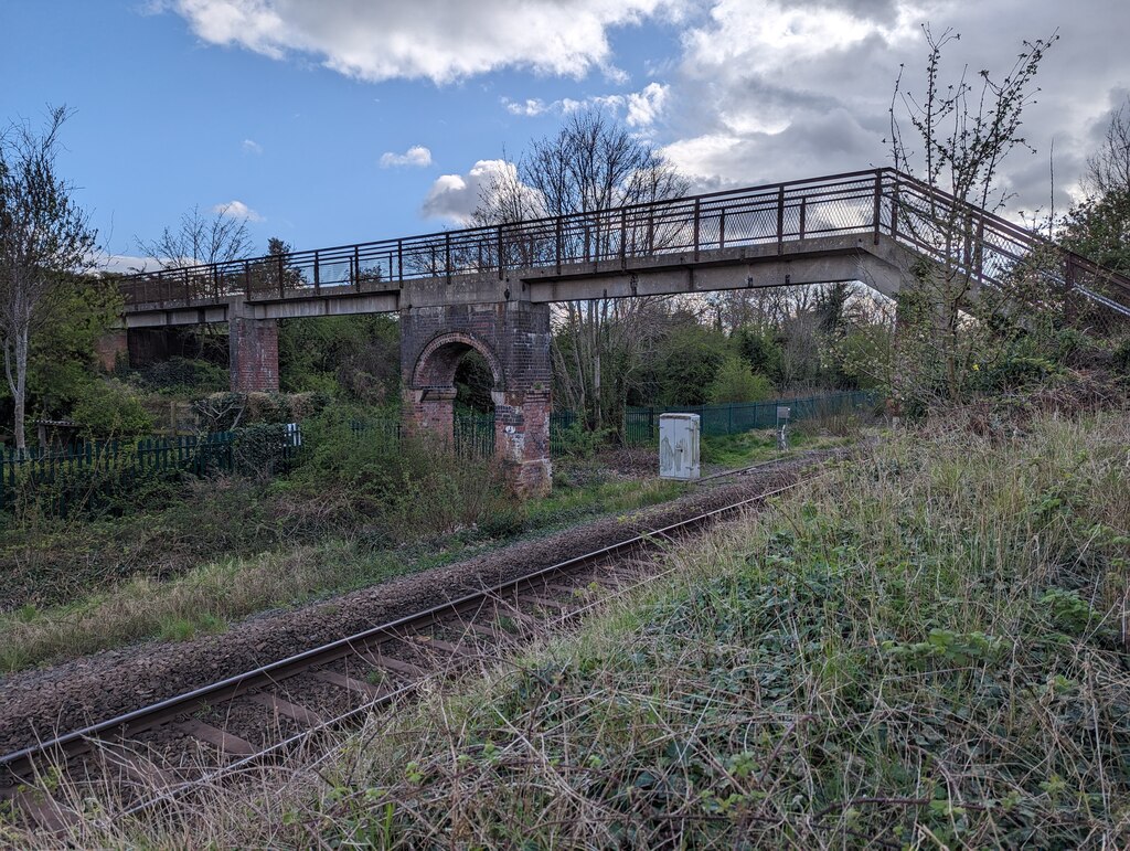 Footbridge Over The Railway Line TCExplorer Geograph Britain And