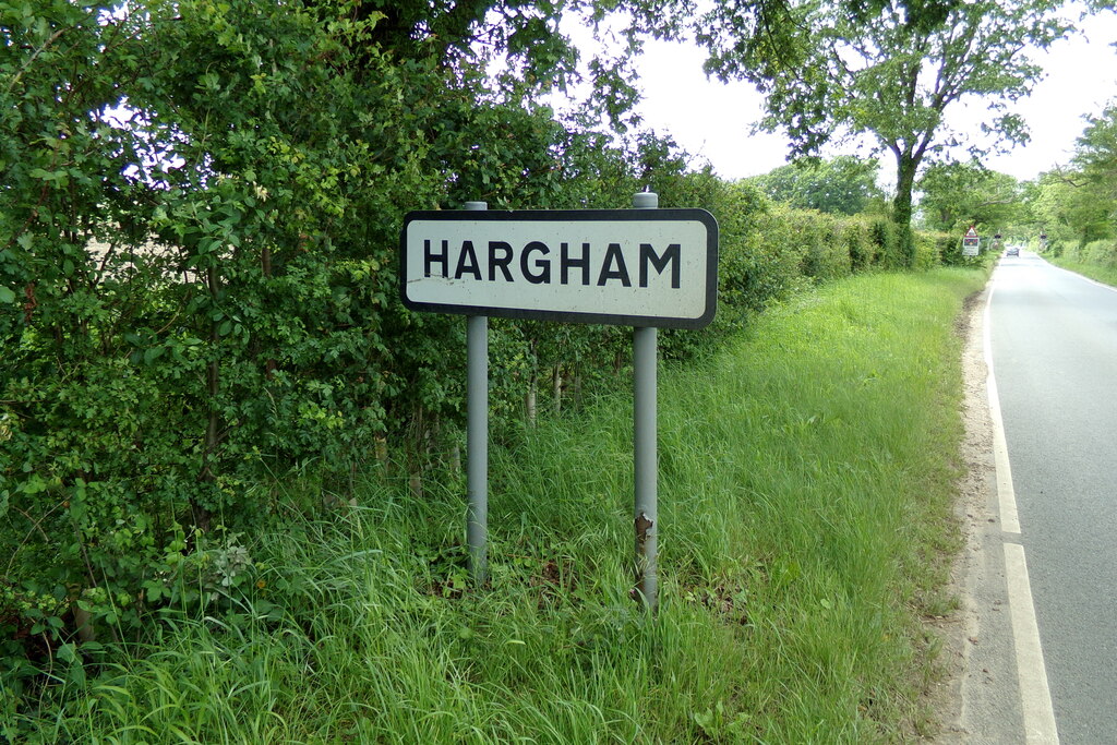 Hargham Village Name Sign On Hargham Geographer Geograph