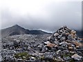 NG9761 : Summit Cairn, Ruadh-stac Beag. by Chris Eilbeck