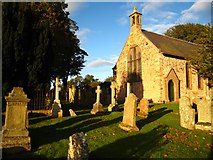 NT6443 : Gordon: St Michael's Kirk and graveyard by Martyn Gorman