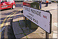 Road sign, Ashfield Parade, London N14