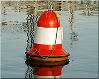 J3474 : Mooring buoy, River Lagan, Belfast by Albert Bridge