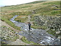NY3515 : Crossing Red Tarn Beck by David Brown