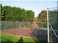 One of the three courts belonging to Sandwich Tennis Club