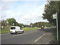 Approaching the slip road leading to the westbound lane of the A55