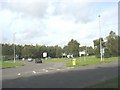 The slip road leading to the A 55