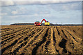 Potato Harvesting near Northwold Farm