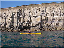 SZ0276 : Limestone cliffs by Barry Deakin