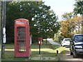 SU3211 : Woodlands: postbox № SO40 479 and phone by Chris Downer