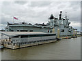 HMS Illustrious on Liverpool waterfront