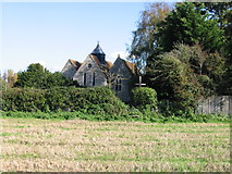 SU8404 : View of Fishbourne church from footpath by Nick Smith