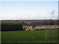 Houses in Orpen Gdns backing onto playing fields at Pur Down