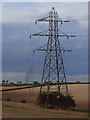 Pylons in farmland below Bledlow Ridge