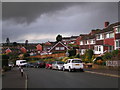 Storm clouds gathering over Exeter, Woodwater Lane