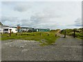 Caravan park behind the dunes