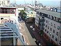 Looking down from Redbus Sovereign House at Lawn House Close