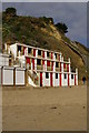 Tiered beach huts, Swanage Beach