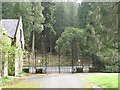 Black gates, Benmore Botanic Gardens