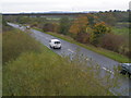 Exminster bypass, M5 bridge in the distance