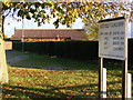 TM2653 : Bredfield Village Hall & Bredfield Village Shop sign by Geographer