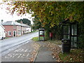 Bishopstone: bus lay-by and the Old Bakehouse