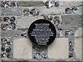 Ebbesbourne Wake: plaque at the old shop