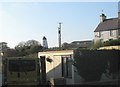 The five-storey Maelgwyn Mill from the main street of Bryn Du