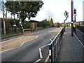 SO5345 : Pedestrian crossing, Sutton St Nicholas by Pauline E