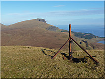 NG4750 : Fence post on Ben Dearg by John Allan