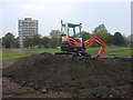 Small excavator, Shoreditch Park