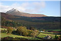 Looking down on the minor road leading to Glen Rosa