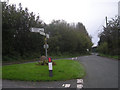 Lane junction at Hillside