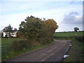 Lane junction near Grange Farm