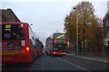 Buses in Acton High Street, W3