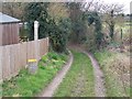 TQ8566 : Footpath by Holywell Farm by David Anstiss