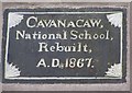 Plaque, Cavanacaw National School