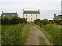 NJ3465 : Spey Bay houses from the Speyside Way by Andy Jamieson