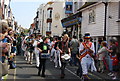 The Jack in the green parade on the High St, Hastings old Town.