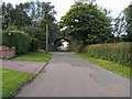 Lane heading under railway bridge