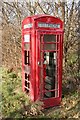 Vandalised phone box