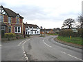 Road junction by the Yew Tree pub