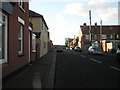 Looking westwards along Linden Road towards the gasometer