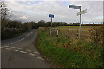 SP3815 : Road junction near Stonesfield by Philip Halling
