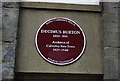 Decimus Burton plaque, Calverley New Town, Tunbridge Wells