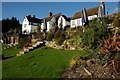 Beer garden, Anchor Inn, Wyre Piddle